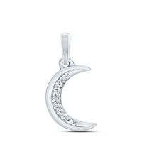 0.03CTW-DIA P2 FASHION MOON CORE PENDANT