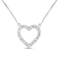 1/12CTW-DIA P2 GIFT HEART NECKLACE