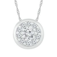 1/6CTW-DIA P1 GIFT ROUND PENDANT
