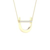 1/20CTW-DIA P1P2 LADIES  INITIAL &quot;D&quot; NECKLACE
