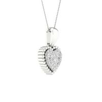 1/8CT-DIA CN HEART PENDANT