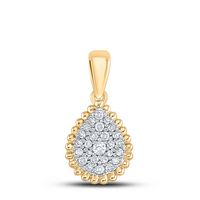 1/8CT-DIA CN FASHION PEAR PENDANT