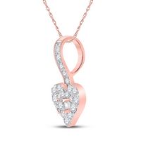 1/3CT-DIA CN MICRO-PAVE  HEART PENDANT