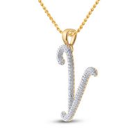 1/6CT-DIA GIFT INITIAL &quot;Y&quot; PENDENT