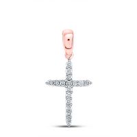 1/6CT-DIA CN CROSS PENDANT