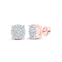 1/8CT-DIA CINDY ROUND EARRING
