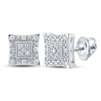 1/8CT-DIA P3 GIFT SQUARE EARRING