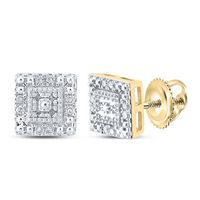 1/8CT-DIA P3 GIFT SQUARE EARRING
