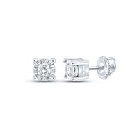 1/20CTW-DIA NK ROUND EARRING