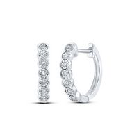 1/10CTW-DIA P2 GIFT HOOP EARRING