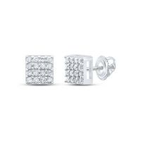 1/6CTW-DIA P1GIFT SQUARE EARRING