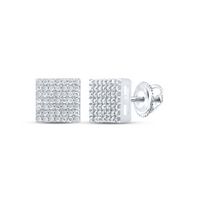 3/8CTW-DIA P1 GIFT SQUARE EARRING