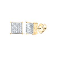 1/4CTW-DIA P1 GIFT SQUARE EARRING