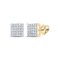 1/4CTW-DIA P1 GIFT SQUARE EARRING