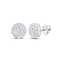 1/4CTW-DIA NK ROUND EARRING