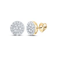1/4CTW-DIA NK ROUND EARRING