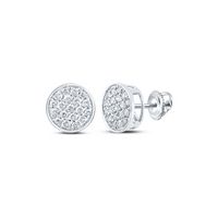 1/4CTW-DIA NK ROUND EARRING