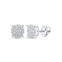 1/4CT-DIA NK FASHION ROUND EARRING
