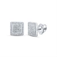 1/3CTW-DIA P3 MENS SQUARE EARRING