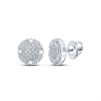 1/5CTW-DIA P3 MENS ROUND EARRING