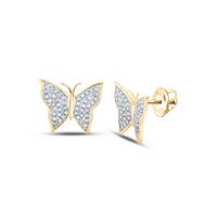 1/4CTW-DIA P3 BUTTERFLY GIFT EARRING