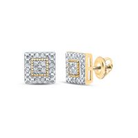1/8CT-DIA P3 GIFT SQUARE EARRING