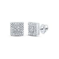 1/8CT-DIA P3 GIFT SQUARE EARRING