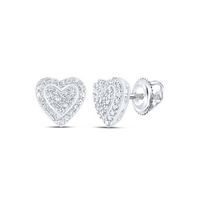 1/4CTW-DIA P1 HEART GIFT EARRING