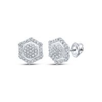 1/3CTW-DIA P1 GIFT HEXAGON EARRING