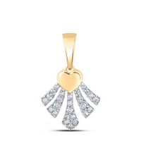1/10CTW-DIA P1P2 GIFT HEART PENDANT