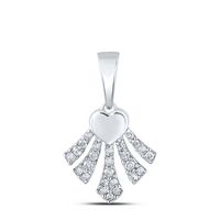 1/10CTW-DIA P1P2 GIFT HEART PENDANT