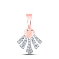 1/10CTW-DIA P1P2 GIFT HEART PENDANT