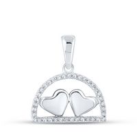 1/10CTW-DIA P1P2 GIFT HEART PENDANT