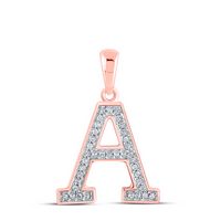 1/12CTW-DIA P1P2 LADIES INTIAL &quot;A&quot; PENDANT
