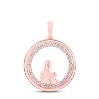 1/5CTW-DIA P1 MOM CHILD GIFT PENDANT