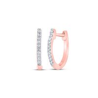 1/12CTW-DIA CN HOOPS EARRING
