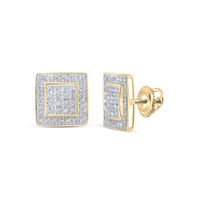 1/5CTW-DIA P3 GIFT SQUARE EARRING