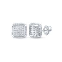 1/4CTW-DIA P3 GIFT SQUARE EARRING