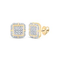 1/4CTW-DIA P3 GIFT SQUARE EARRING