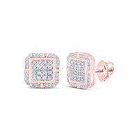 1/4CTW-DIA P3 GIFT SQUARE EARRING