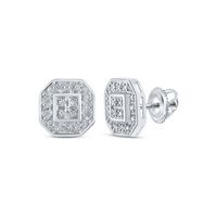 1/10CTW-DIA P3 GIFT SQUARE EARRING