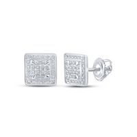 1/5CTW-DIA P3 GIFT SQUARE EARRING