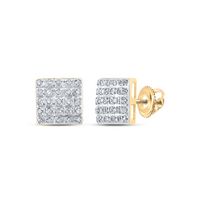 1/6CTW-DIA P3 GIFT SQUARE EARRING