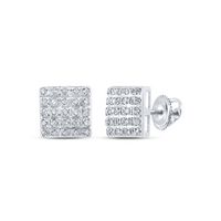 1/6CTW-DIA P3 GIFT SQUARE EARRING