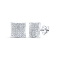 1/4CTW-DIA P3 GIFT SQUARE EARRING