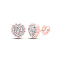 1/6CTW-DIA CN GIFT HEART EARRING