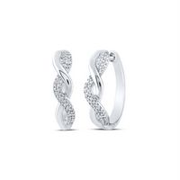 1 /10CTW-DIA P2 GIFT HOOPS EARRING