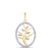 1/10CTW-DIA P2 GIFT OVAL PENDANT