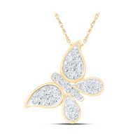 1/6CTW-DIA P2 GIFT BUTTERFLY PENDANT