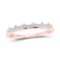 1/10CTW-DIA CN STACKABLE RING